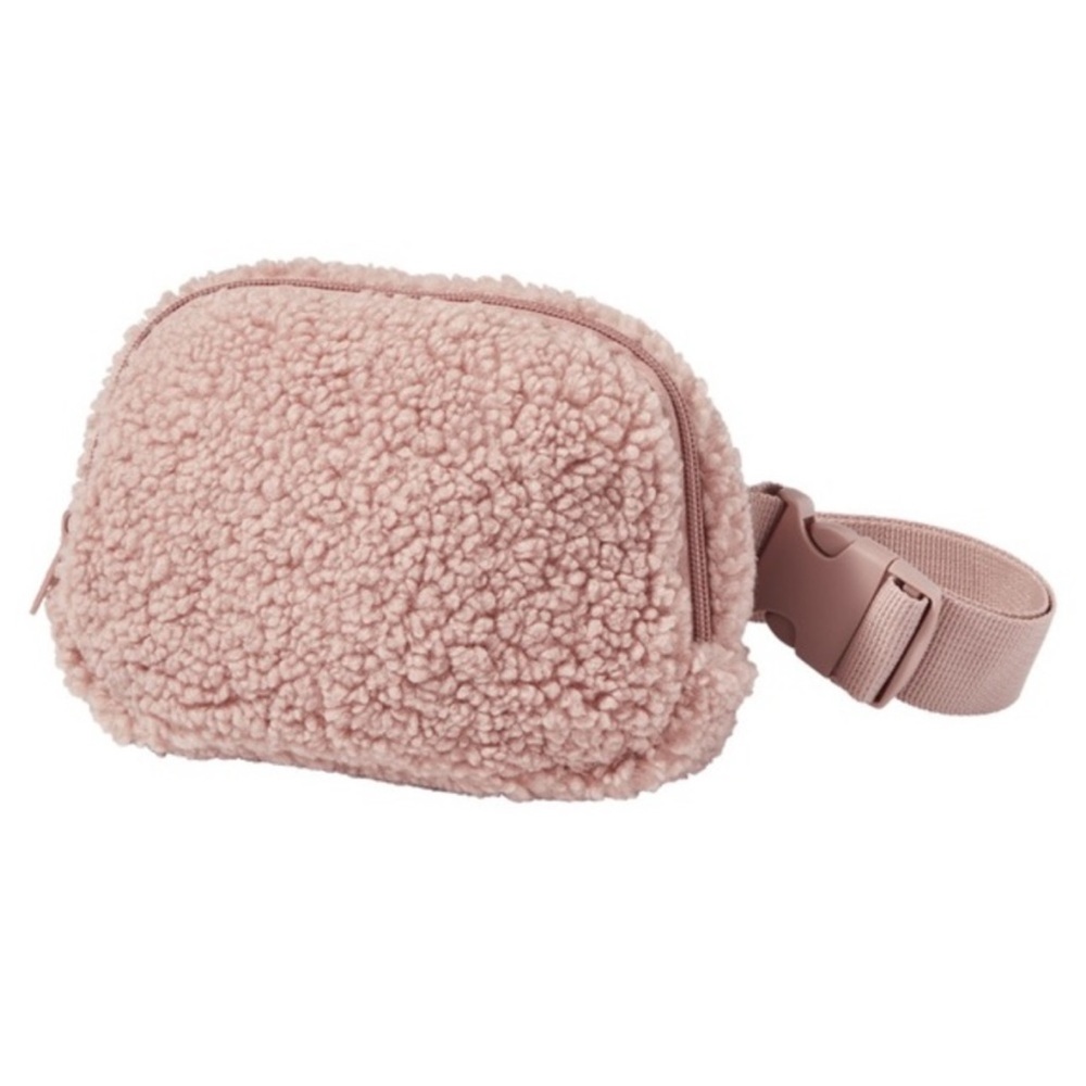 4/$15 ulta rose shearling belt bag Fanny pack